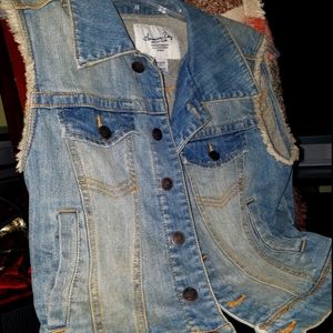 America Eagle Denim Vest